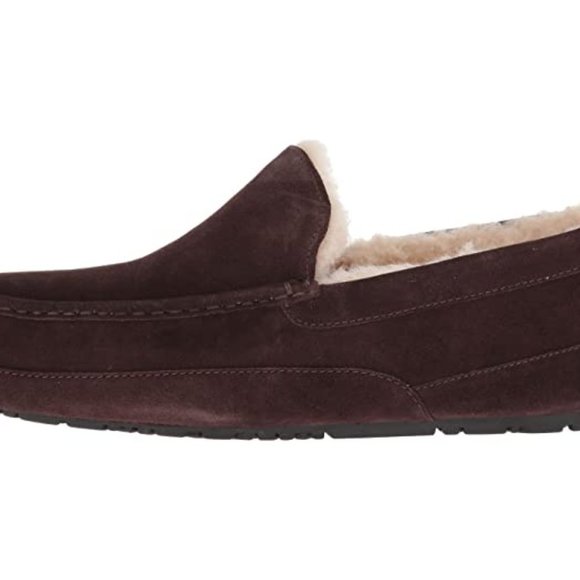 NIB UGG MEN'S ASCOT EXPRESSO SUEDE SLIPPERS 8 - Picture 3 of 5